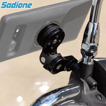 Phone Holder Stem Triple Tree Fork Mount Clamp Mobile Phone Stand Motorcycle Mirror Navigation Phone Support Handlebar Bracket