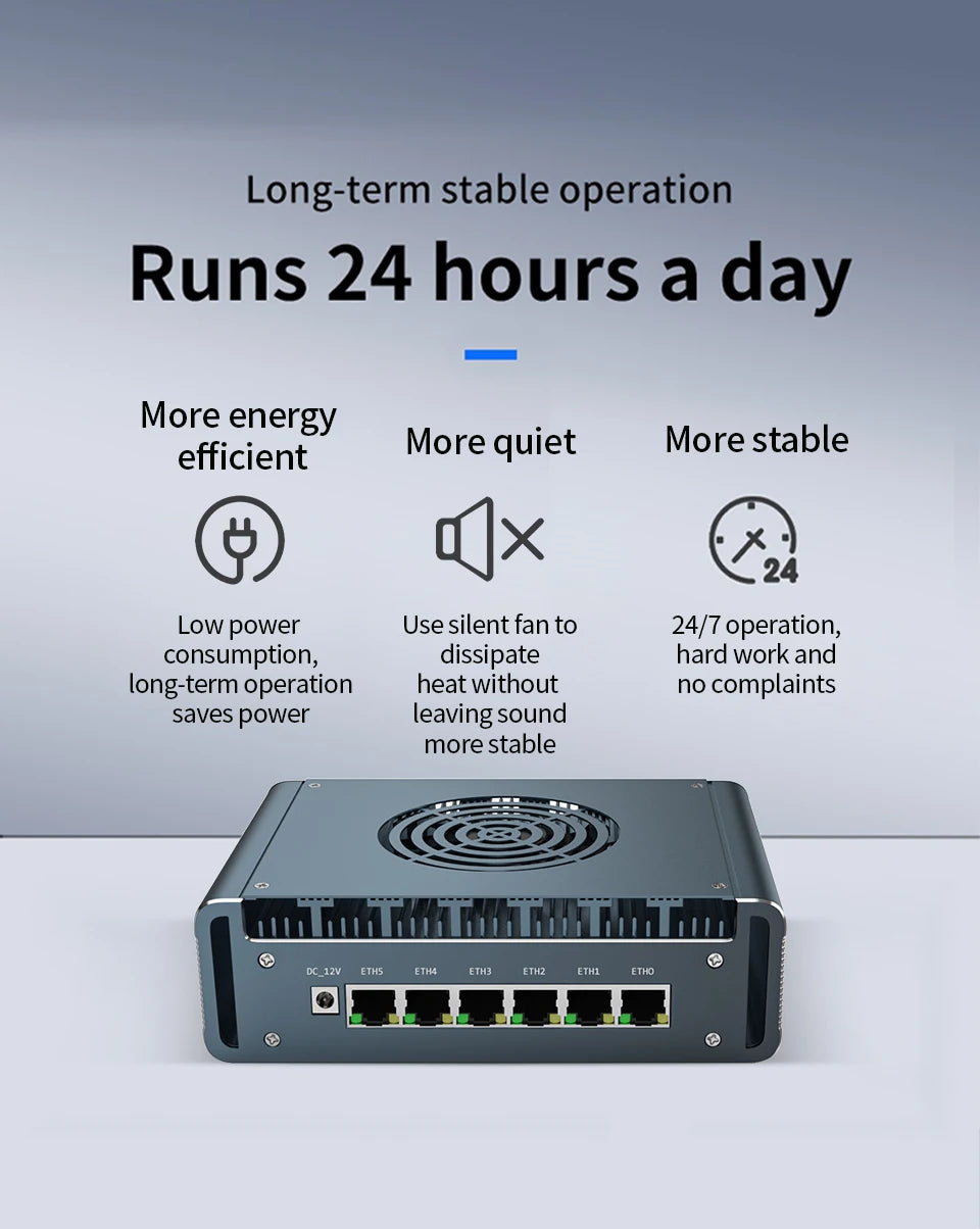 Topton Solid i7 13620H i3 1220P N300 Core 3 100U Firewall Mini PC 6x2.5G LAN DDR5 NVMe Proxmox pfSense OPNsense Mini Computer