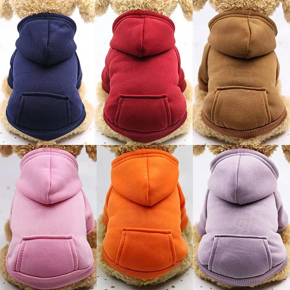 Winter Dog Hoodies Sweatshirt Jacket for Small and Medium Dog Pet Coat Puppy Clothes Chihuahuas Bulldog Costume Puppy Pet Autumn