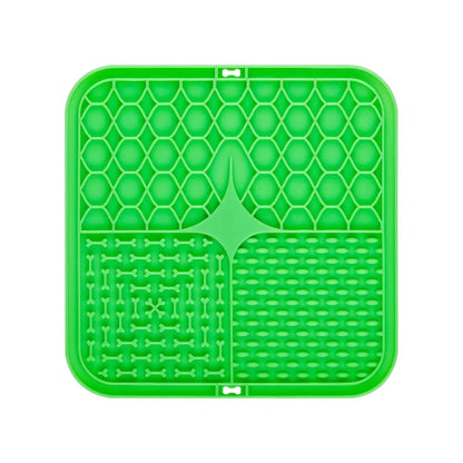 Pet Lick Silicone Mat Slow Feeder Dog Food Plate Bathing Distraction Sucker Training Feeder Supplies for Dogs