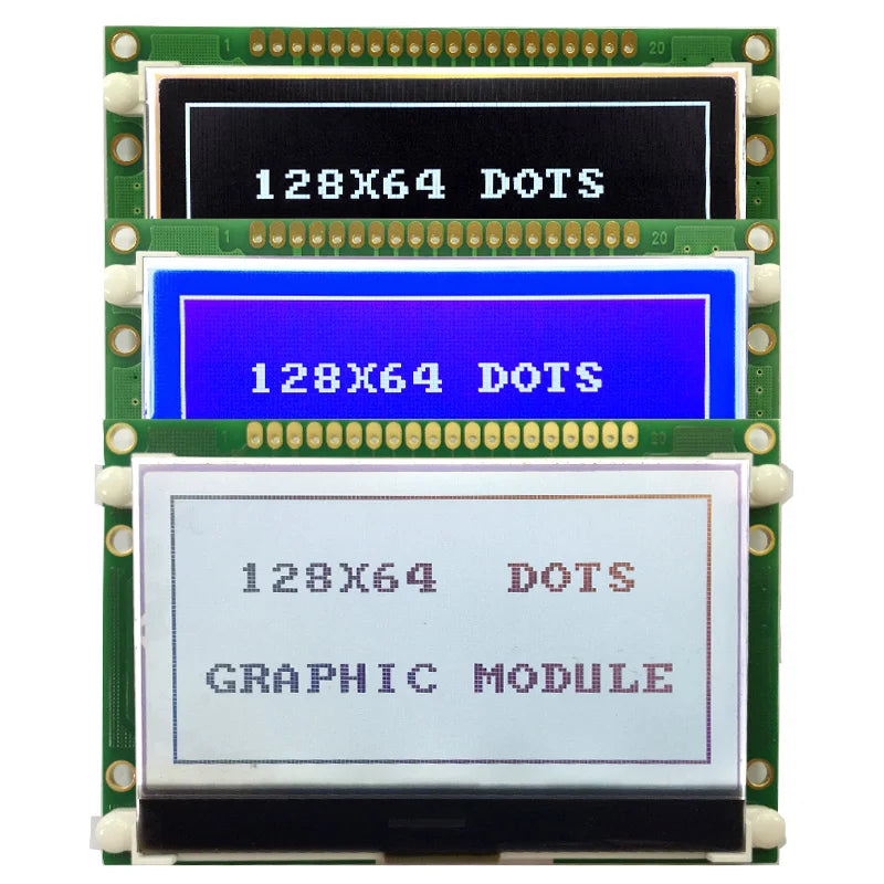128x64 COG Lcd Display Module Screen 3.3V ST7565P COG LED serial SPI ST7567 ST7565R Good Quality LG12864K blue or white