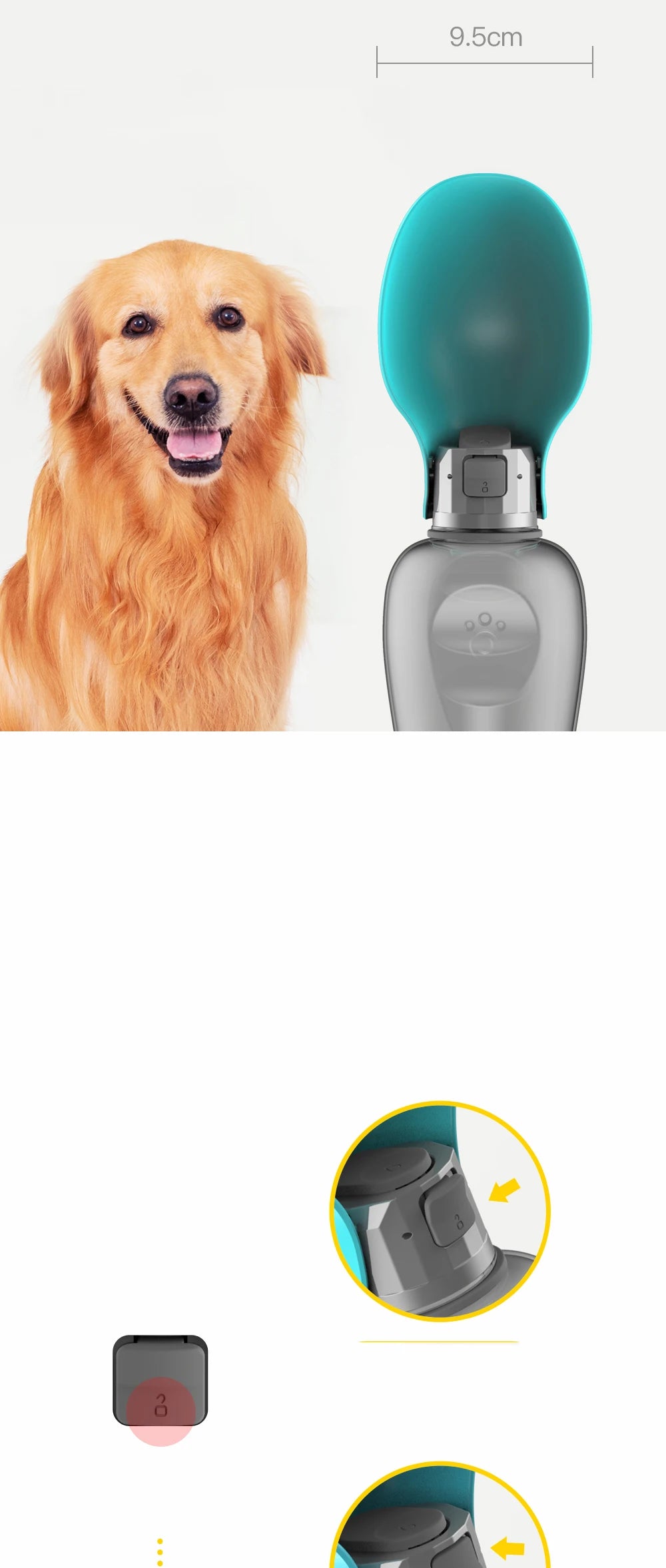 Big Dog Water Bottle Travel Portable Water Dispenser For Small Medium Large Dogs Pet Drinking Bowls Labrador Feeder Supplies