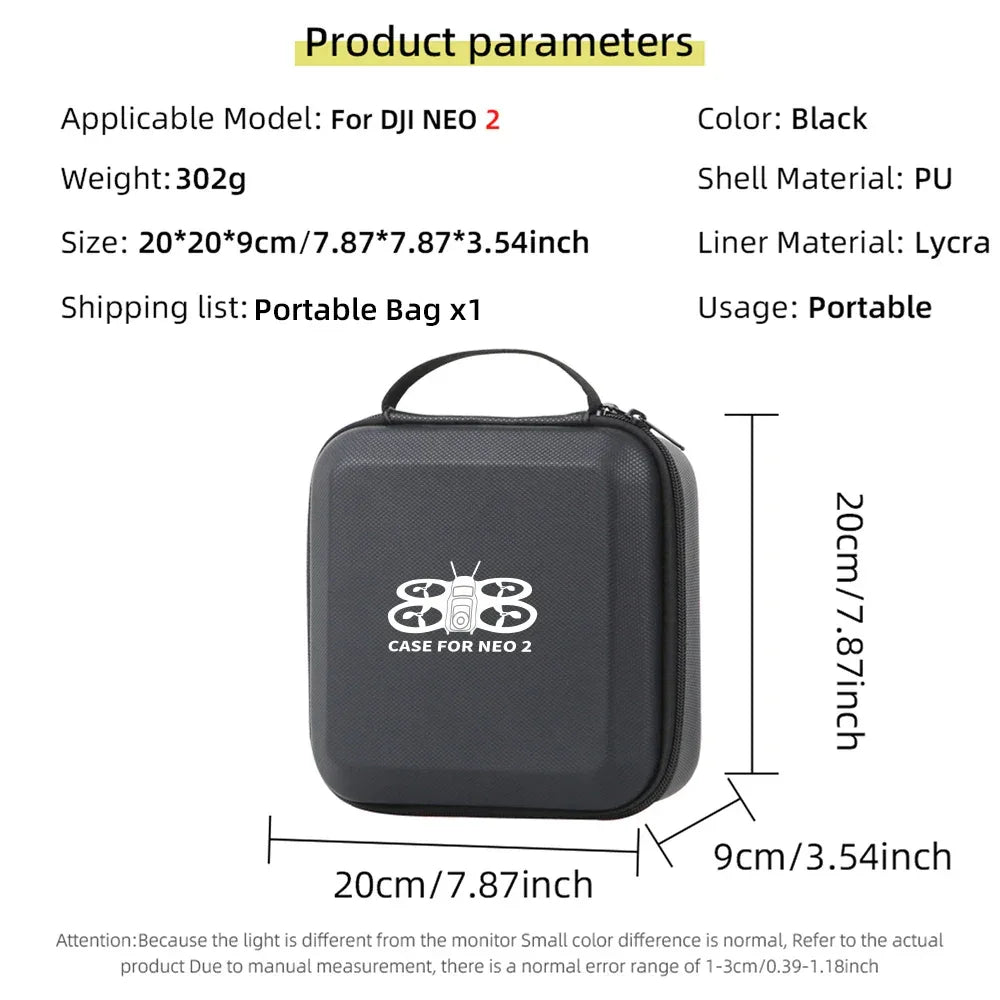 Carrying Shockproof Case For DJI NEO 2 Case Portable Storage Bag For DJI Neo 2 Drone Remote Accessories