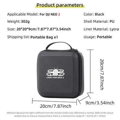 Carrying Shockproof Case For DJI NEO 2 Case Portable Storage Bag For DJI Neo 2 Drone Remote Accessories