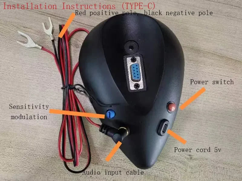 New DIY Voice Controlled Music Rhythm Atmosphere Sound Light VU Instrument Car Player Atmosphere Light