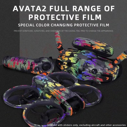 Stickers Skin Set Protective Film for DJI Avata 2 Motion Rocker 3 Goggles 3 Anti-scratch Protective Film Refit Decals Accessory