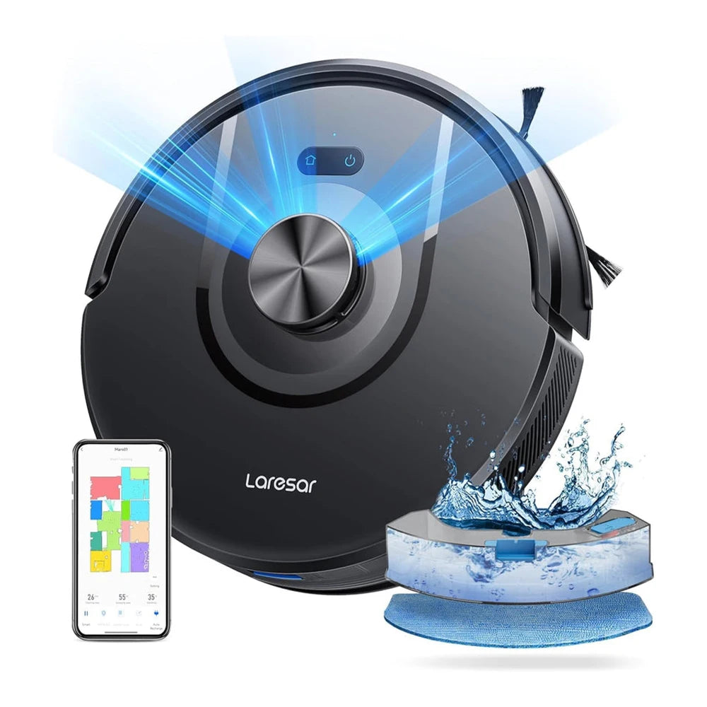 Laresar 01 Robot Vacuum Cleaner Mop LDS Lidar Navigation 5000Pa Smart Planned Mapping Home Floor Washing Carpet Pet Hair Clean