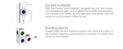 Massfa Multi Usb Power Strip Electrical Plug Cube Multiple Extension Socket with 4 Eu Outlets 3680W Adapter for Home Office