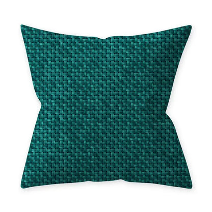 Housse de coussin bleu turquoise, coussins décoratifs pour canapé, housses de coussin géométriques en polyester, 45 x 45 cm, coussins décoratifs, taies d'oreiller simples