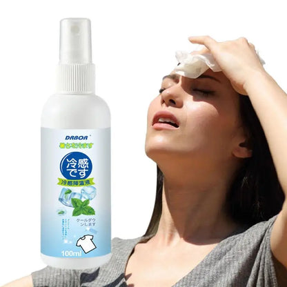 Cool Spray For Summer Household Instant Cooling Spray Natural Plant Extracts Cooling Artifact For Camping Outings Traveling