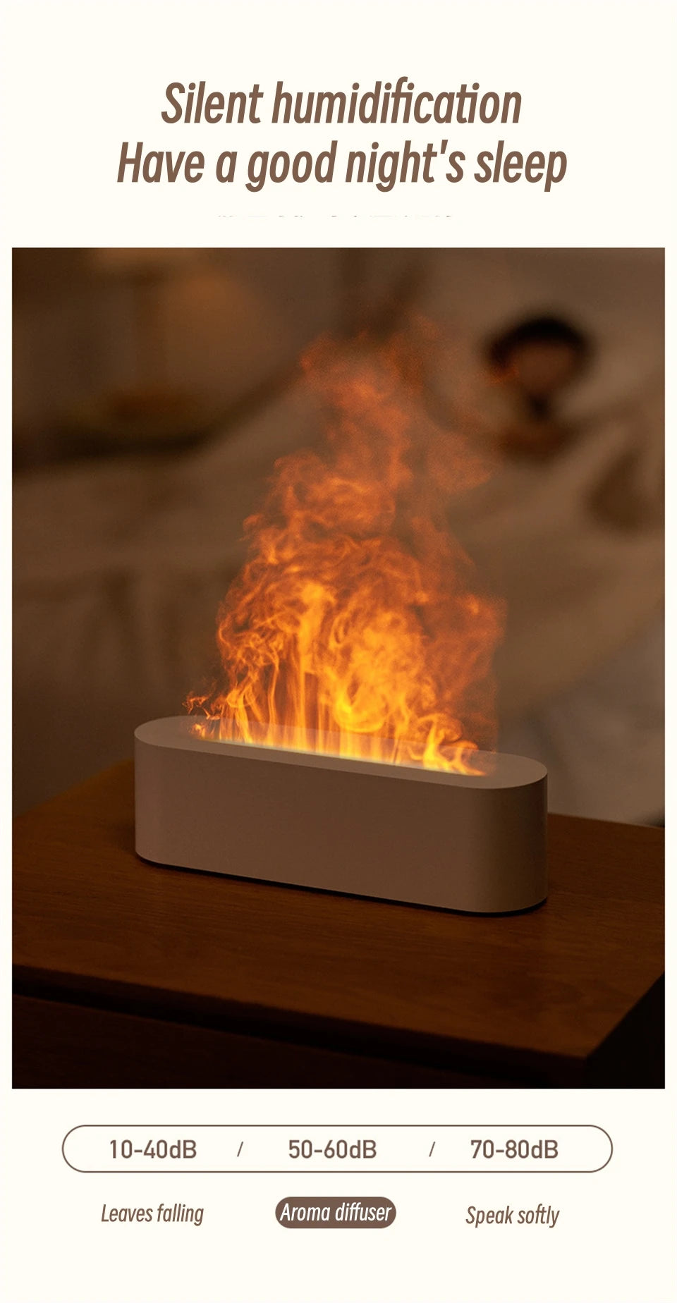 New 7 Colors Flame Lamp Air Humidifier Aromatherapy Diffuser USB Ultrasonic Cold Mist Sprayer Essential Oil Diffuser Humidifier