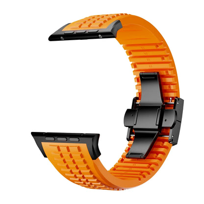 Silicone Band for Apple Watch Ultra 3/2 49mm Strap Men Sport Bracelet for Iwatch 11 10 9 8 7 6 5 Se 46mm 45mm 44mm  Watchband