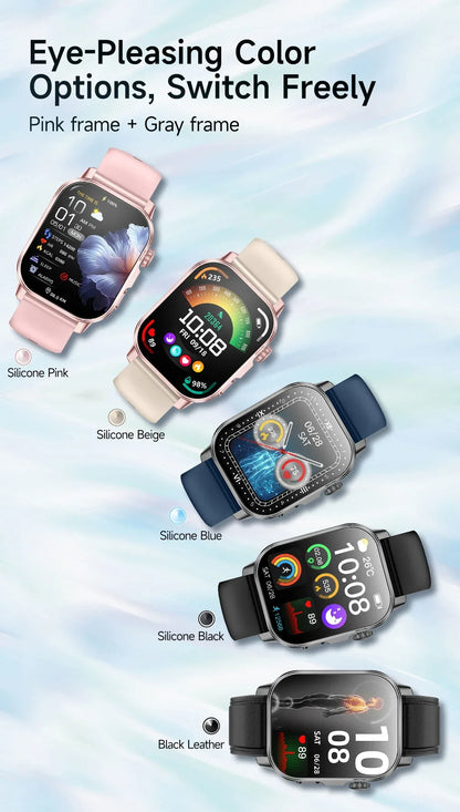 2026 New Health Smart Watch Precise Measurement ECG+PPG Blood Pressure Uric Acid Body Fat Analysis call SmartWatch For Men Women