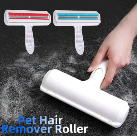 Pet Hair Remover for Cats and Dogs Reusable Self-Cleaning Cotton Plush Roller Set Suitable for Beds Sofas Carpets Cat Beds