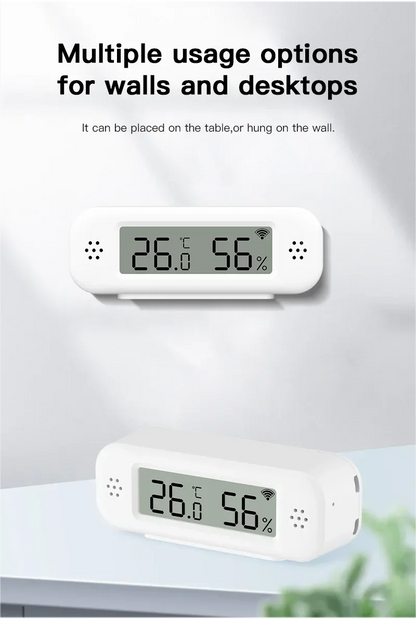 Tuya WiFi Zigbee 3.0 Temperature Humidity Sensor Hygrometer Thermometer App Remote Monitor Work With Yandex Alexa SmartLife