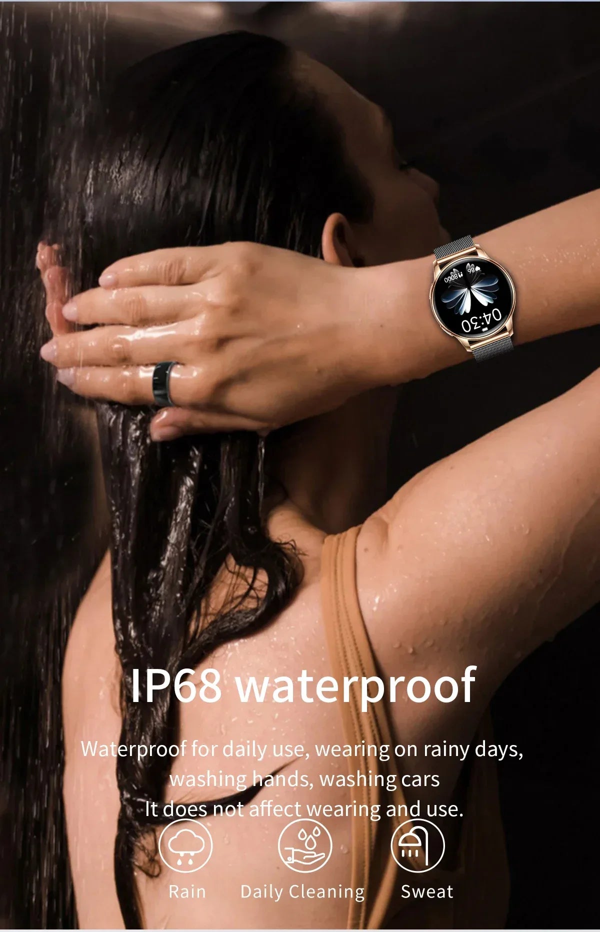 New Original Ultra Thin Women SmartWatch 1.32"AMOLED Display HD 466*466 Always Show Time Call Reminder for Women Smartwatch gift