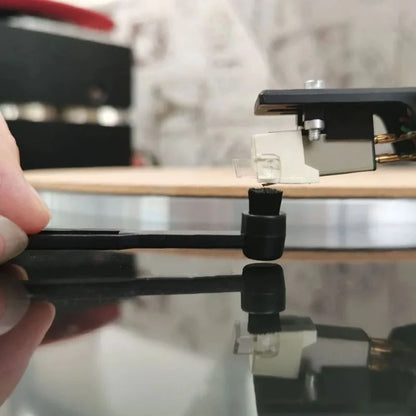 Anti-Static Turntable Cartridge Stylus Brush Phono Needle Cleaner For Vinyl Record Player Turntable Phonograph Needle Brush