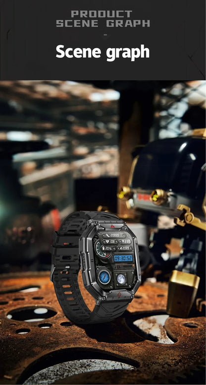 2025 New Men's Smart Watch 360 * 360 HD Touch Screen Sports Waterproof Smartwatch Health Monitoring Bluetooth Call Smart Watches