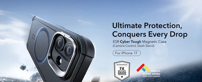 ESR for 17 Pro Max Case With Camera Control Button Military-Grade Protective Magnetic Phone Case For iPhone 16&17&17 Air&16 Pro