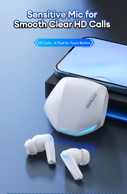 Choice Lenovo GM2 Pro TWS Bluetooth Headphones Long Endurance With Low Latency Headphones Smart Touch With HIFI Sound Earbuds