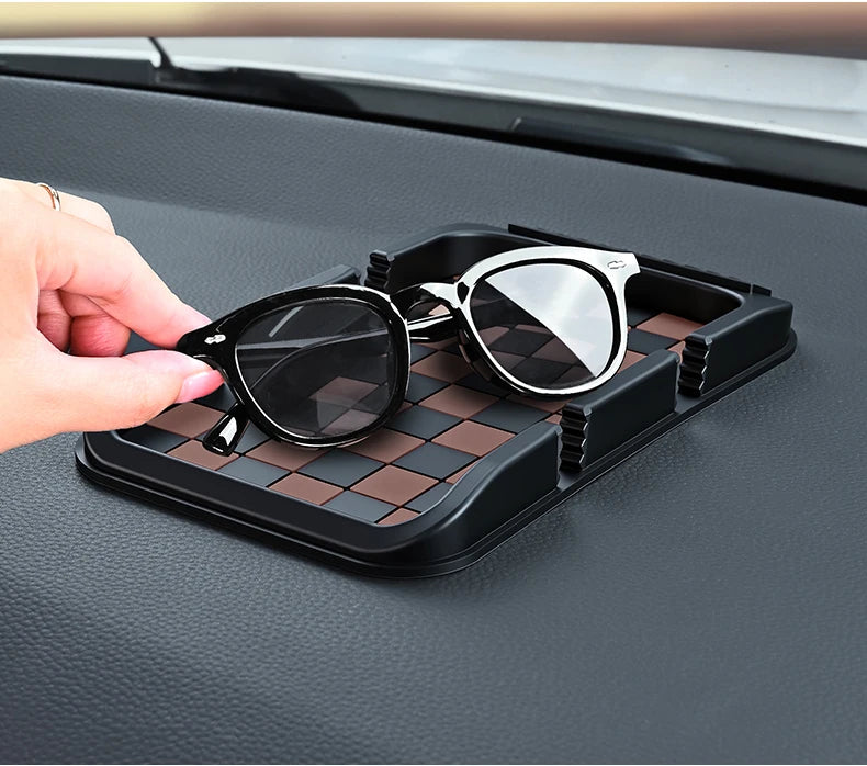 Car Phone Holder, Multifunctional, Dashboard Anti-Slip Mat, Navigation Stand, Parking Number Plate
