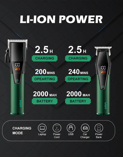 VGR Hair Trimmer Professional Barber Haircut Machine Adjustable Hair Clipper Cordless Hair Cutting Machine Trimmer for Men V-677