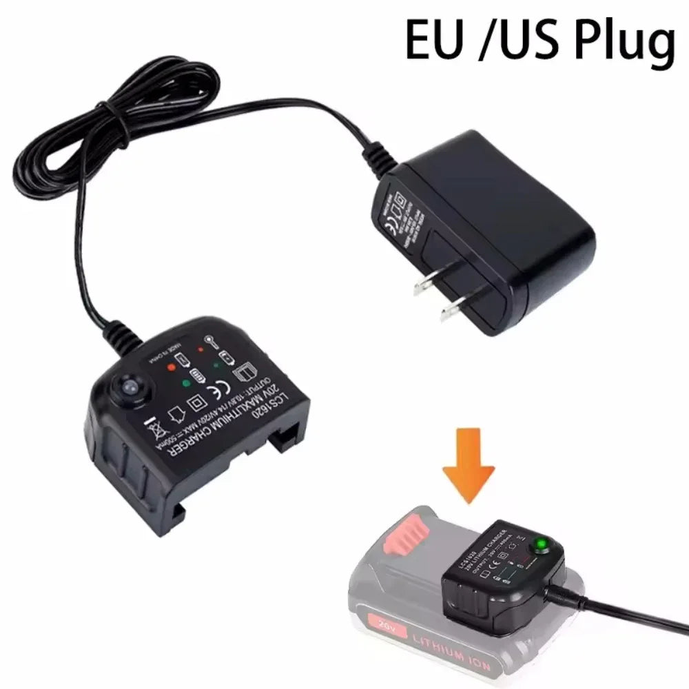 Lithium Battery Charger For Black&Decker 10.8V 14.4V 18V 20V Serise LBXR20 Electric Drill Screwdriver Battery Charging Tool