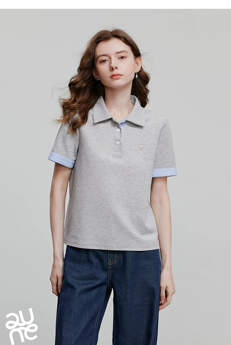 TOYOUTH Women Short Sleeve T shirt 2025 Spring New Tops 8521007