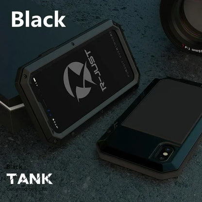 Luxury Heavy Duty Shockproof Case For iPhone 17 Pro Max 16 15 14 Pro XR X Max Doom Armor Metal Case Protective Shell Funda Cover