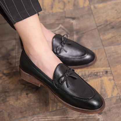 Men Casual Shoes Fashion business dress Soft Moccasins Loafers High-Quality men Leather Wedding shoes Gommino Zapatos Chaussure