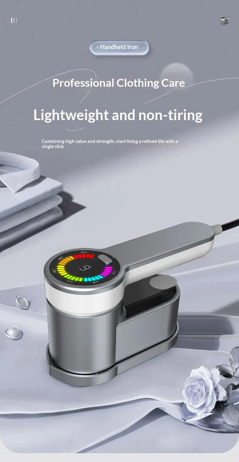 Intelligent Steam Ironing Machine Portable Travel Steamers for Clothes LCD Diplay Screenc Mini Handheld Garment Iron Steamer