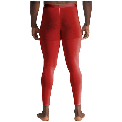 Men's Clothings Gym Pants Bulge Pouch Seamless Stretchy Tights Sweatpants Silky Yoga Pants Fitness Leggings Sports Cycling Pants