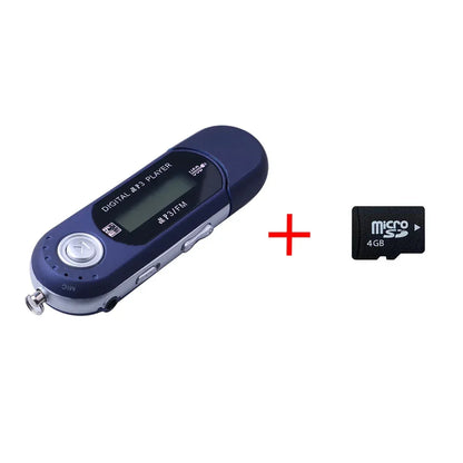 Mini USB MP3 Player Portable 32GB TF Storage FM Radio Music Player Digital LCD Screen Multifunction MP3 Music Player USB Stick