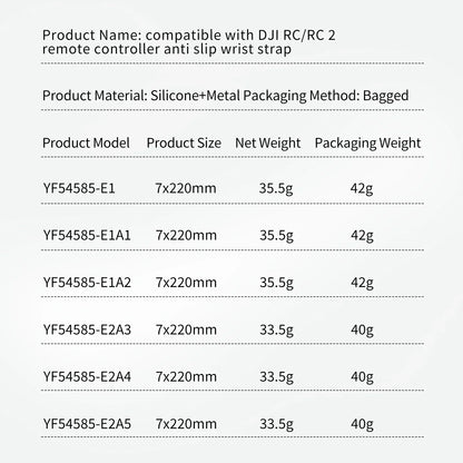 Remote Controller Metal Hook Holder Buckle Bracket Silicone Wrist Strap for DJI Mini 4 3 Pro Drone for DJI RC/RC2 Transmitter
