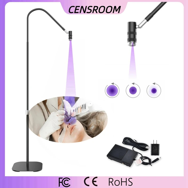 UV Lash Lamp for Eyelashes Extension Eyelash Glue Cure LED Lamp Beauty Polish Gel Fast Dryer Curing Light