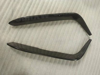 Carbon Fiber FRP Fog Lamp Bumper Fins Trims Decoration for Alfa Romeo Giulia 2016 2017 2018 2019 Sport Standard Car Accessories