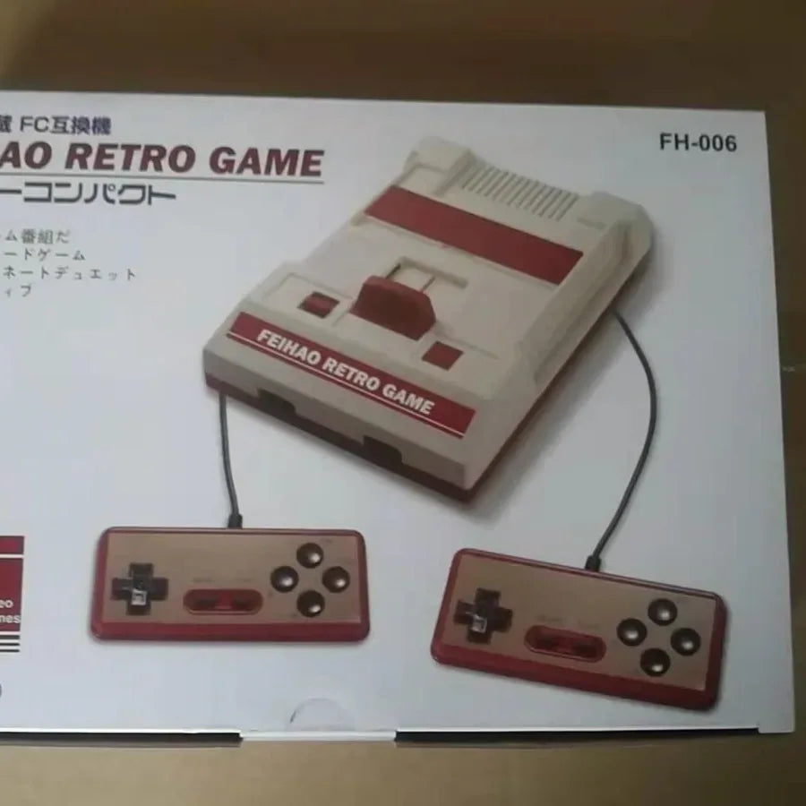 2025 8bit FH006 Retro AV output TV Video Game Console for FC/Dendy Games with 2pcs 1.5M Gamepads Built-in 121 Games