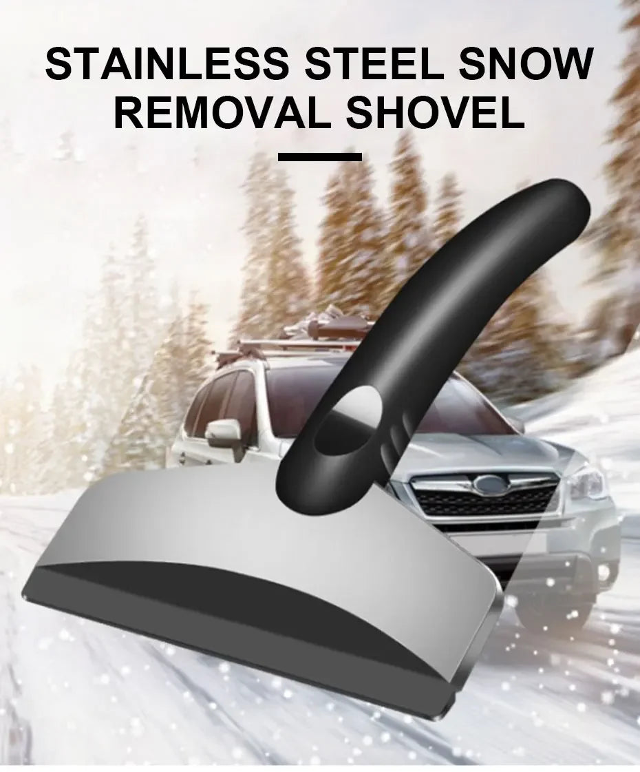 SEAMETAL Car Ice Scraper Snow Removal Shovel Winter Windshield Window Snow Cleaning Scraping Tool Auto Ice Breaker Snow Shovel