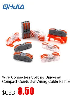 Wire Connector 1 Input Multiple Output Electrical Splitter Push-in Terminal Block Butt Home LED Light Quick Wiring Connectors