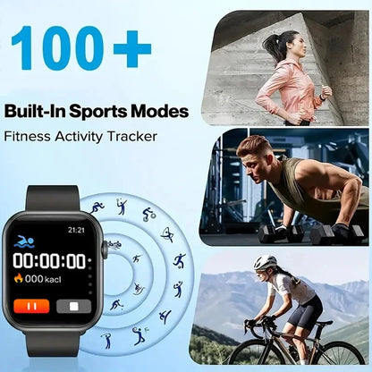 2025 Sports Smartwatch For Men Women Android IOS Phone 1.73" Screen Bluetooth Answer Call Heart Rate Fitness Tracker Watches