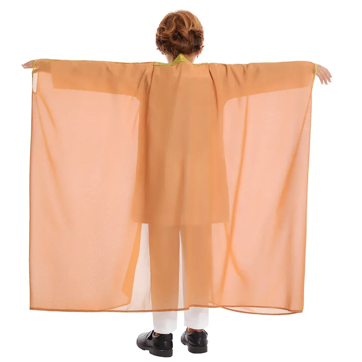 Muslim Saudi Arabian Boy Abaya Children Praying Islamic Clothing Kimono Middle Eastern Teen Dress Dubai New Fashion Classic