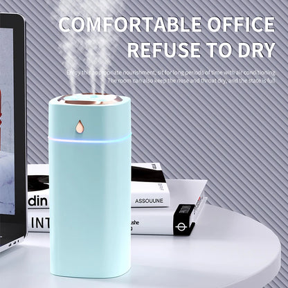 Triple-Nozzle 600mL Waterdrop Mist Humidifier: Fast & Gentle Moisture for Your Space