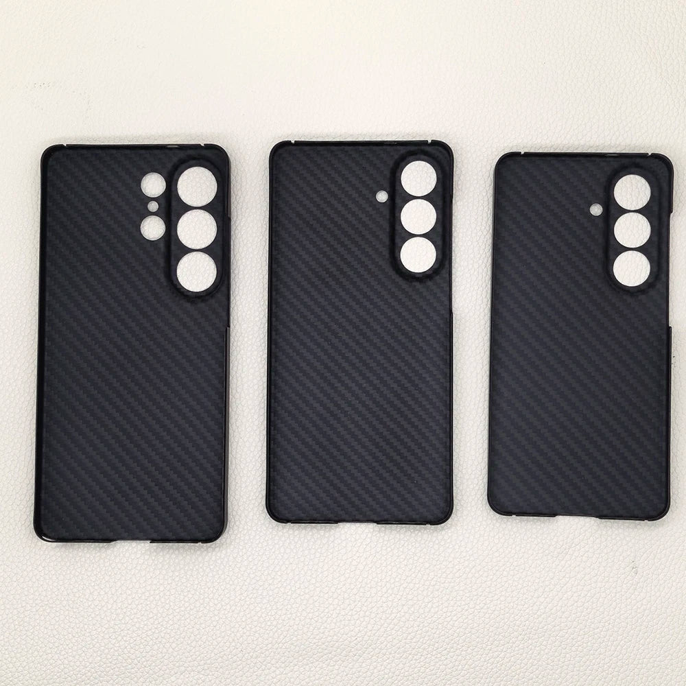 Ultra-Thin Kevlar Pure Carbon Fiber Phone Case For Samsung Galaxy S23 S24 26 Ultra Plus Commercial Aramid Fiber Shockproof Cover