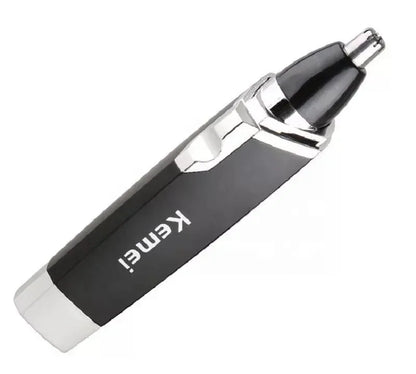 Aparador portátil do cabelo do nariz dos homens enxaguar limpo KM-6512 nose hair shaver recarregável depilador da sobrancelha