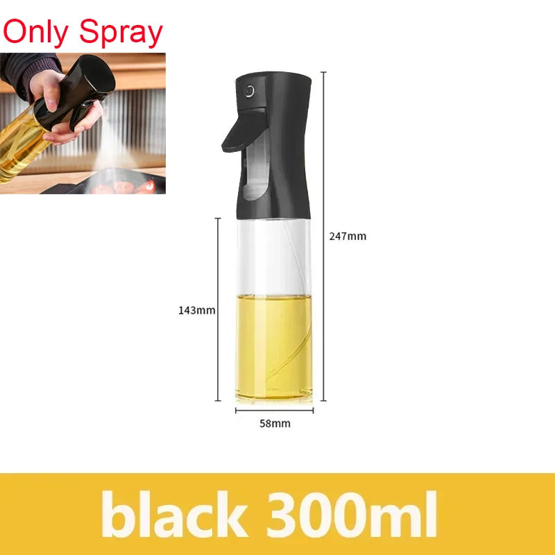 Oil Sprayer Kitchen Spray Oil Polisher 2in1 500ml Plastic Oil Sprayer Bottle Spray Dispenser Cruet BBQ Kitchen Baking Roasting