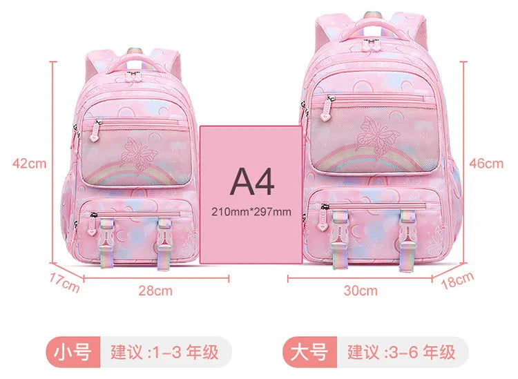 waterproof Children School Bag for Girls Primary princess school backpack Orthopedic Backpacks schoolbag kids Mochila Infantil