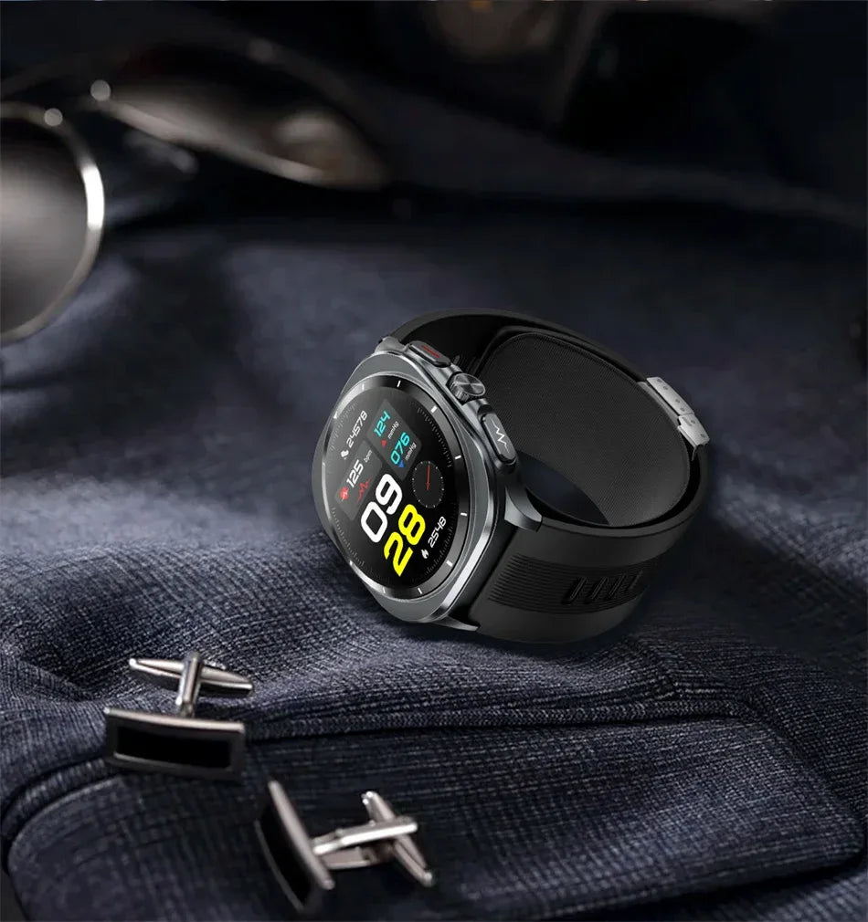 Airbag measurement Smart Watch Men ECG Air Pump Blood Pressure Blood Oxygen BT Call NFC SmartWatch For Man Android iOS upgrade