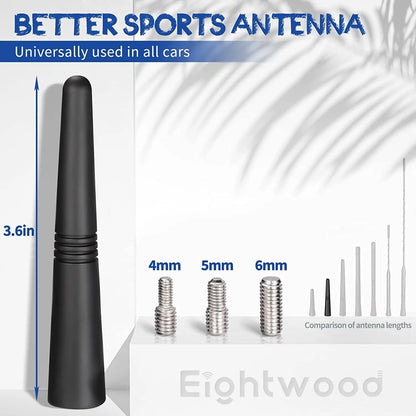 Brand New Carbon Fiber Screw Metal Short Stubby Mast Antenna Car Styling Roof Antenna Enhanced Signal For Benz Car Accessories