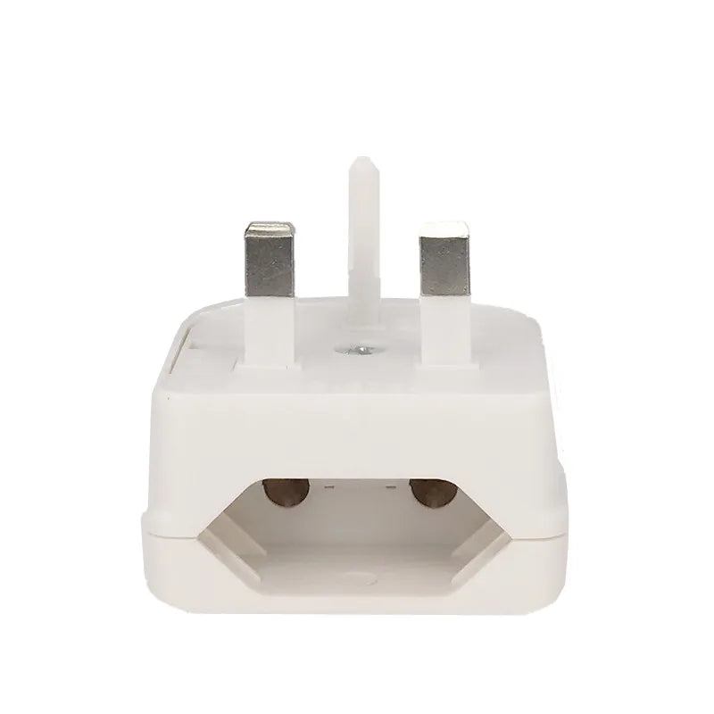 European Euro Eu 2 Pin To Uk 3 Pin Power Socket Travel Plug Adapter Converter Power Adapter Charger AC Power Cord Socket Outlet