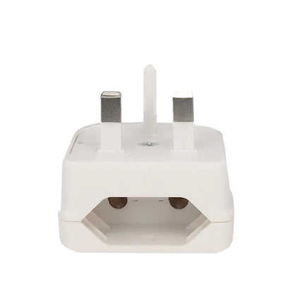 European Euro Eu 2 Pin To Uk 3 Pin Power Socket Travel Plug Adapter Converter Power Adapter Charger AC Power Cord Socket Outlet